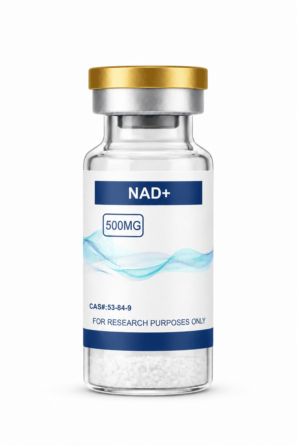 NAD+ 500MG research peptide vial – Research Peptides Canada, NexPept. For laboratory research use only.