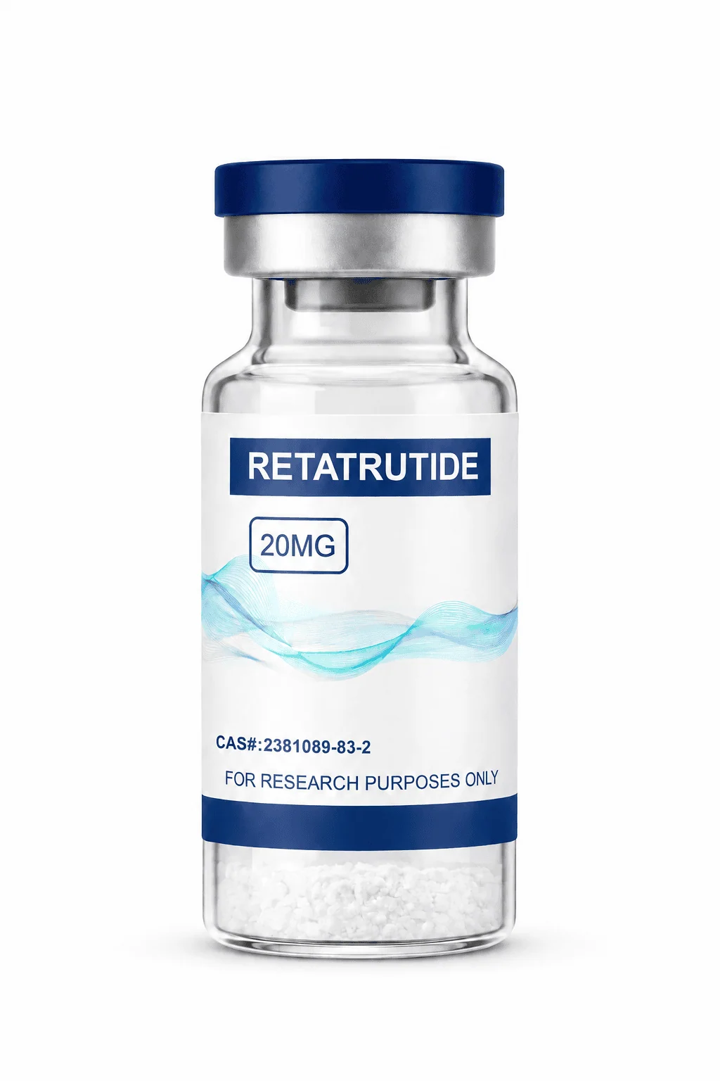 RETATRUTIDE 20MG research peptide vial – Research Peptides Canada, NexPept. For laboratory research use only.