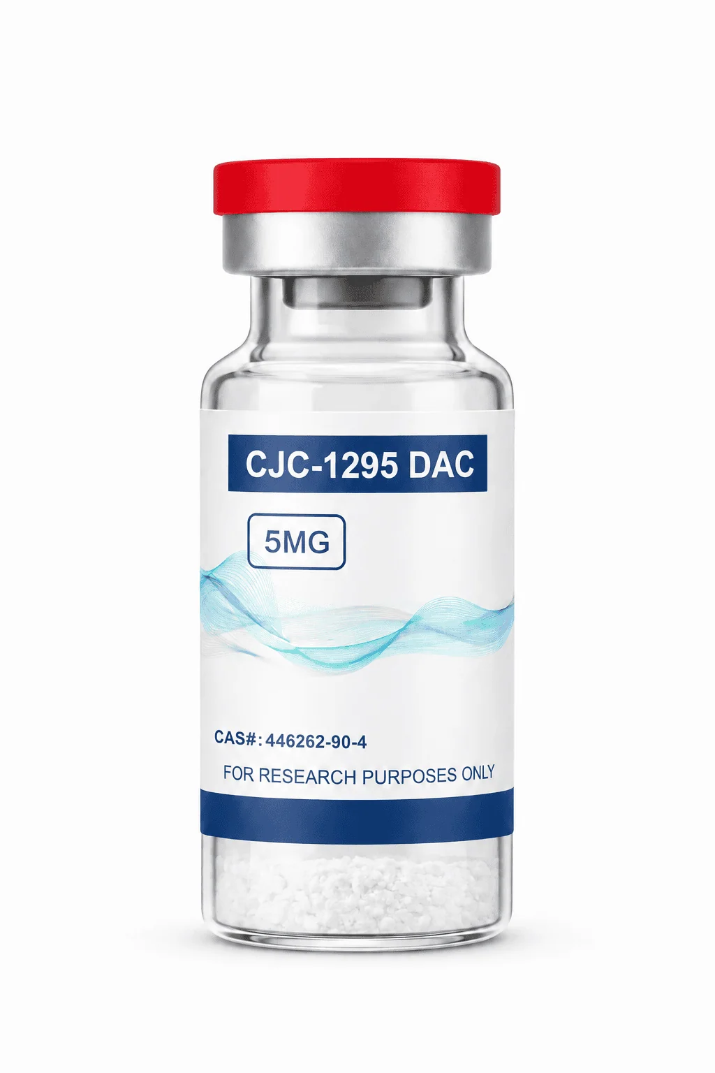 CJC-1295 WITH DAC 5MG research peptide vial – Research Peptides Canada, NexPept. For laboratory research use only.