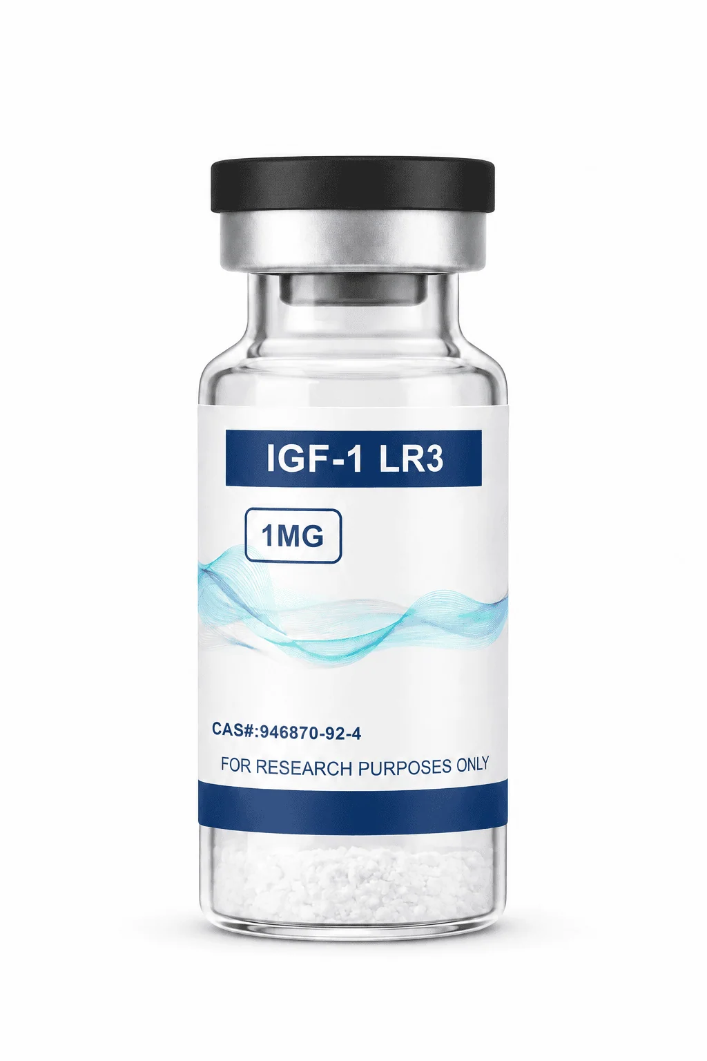 IGF-1 LR3 1MG research peptide vial – Research Peptides Canada, NexPept. For laboratory research use only.